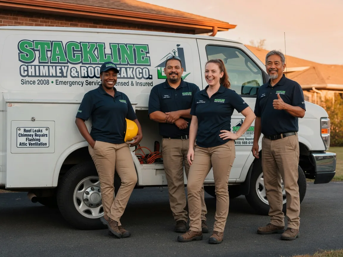 Chimney flashing repair company in Verden, OK